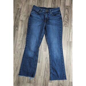 Lee Womens Size 6M Fringe Hem Bootcut Denim Blue Jeans‎
